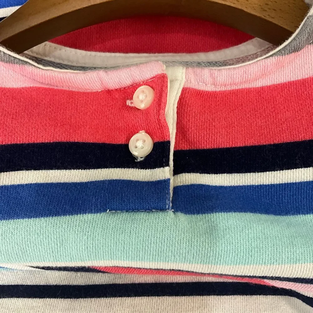 Gymboree Girls Striped Long Sleeve‎ Dress Casual Rainbow Stripes Size 5-6